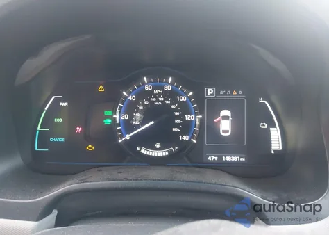 2017 Hyundai Ioniq Hybrid Blue из США, поврежденный, VIN KMHC65LC9HU047137